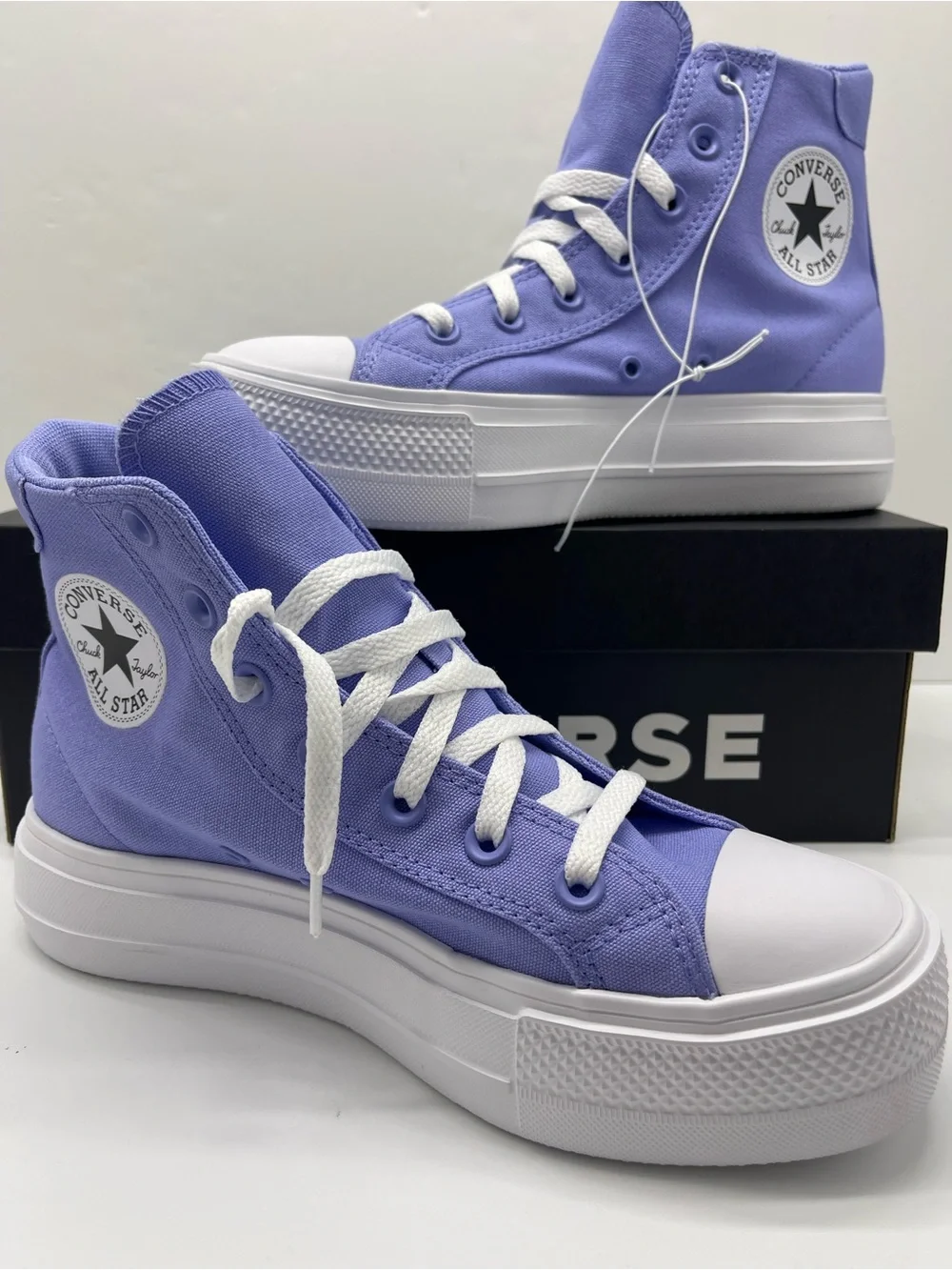 Converse A19323F DAY ONE PLATFORM HI VERY PERI/WHITE/BLACK Platform Sneakers